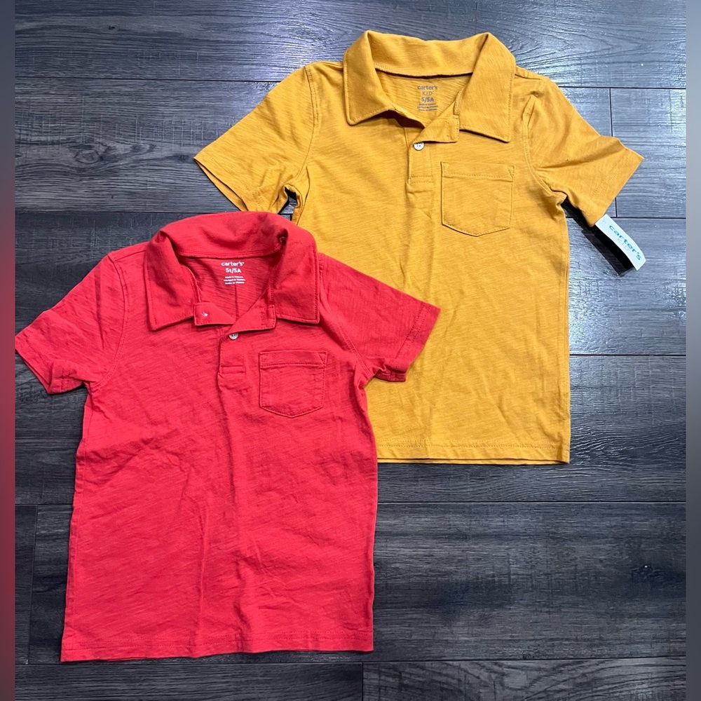 Kids Red and Yellow Polo Shirts 5t
Yellow NWT
red NWOT